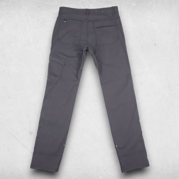 PrAna Stretch Zion Straight Cargo Pants Men 30x32 Dark Gray Outdoor Technical - Picture 3 of 11